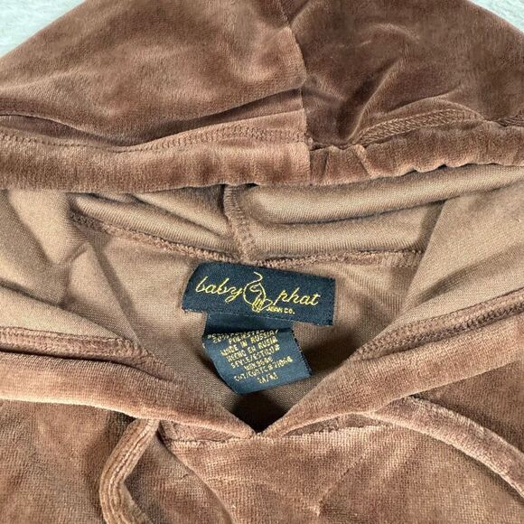 Vintage Y2K Baby Phat Velour Long Sleeve Mini Dress - Picture 5 of 8